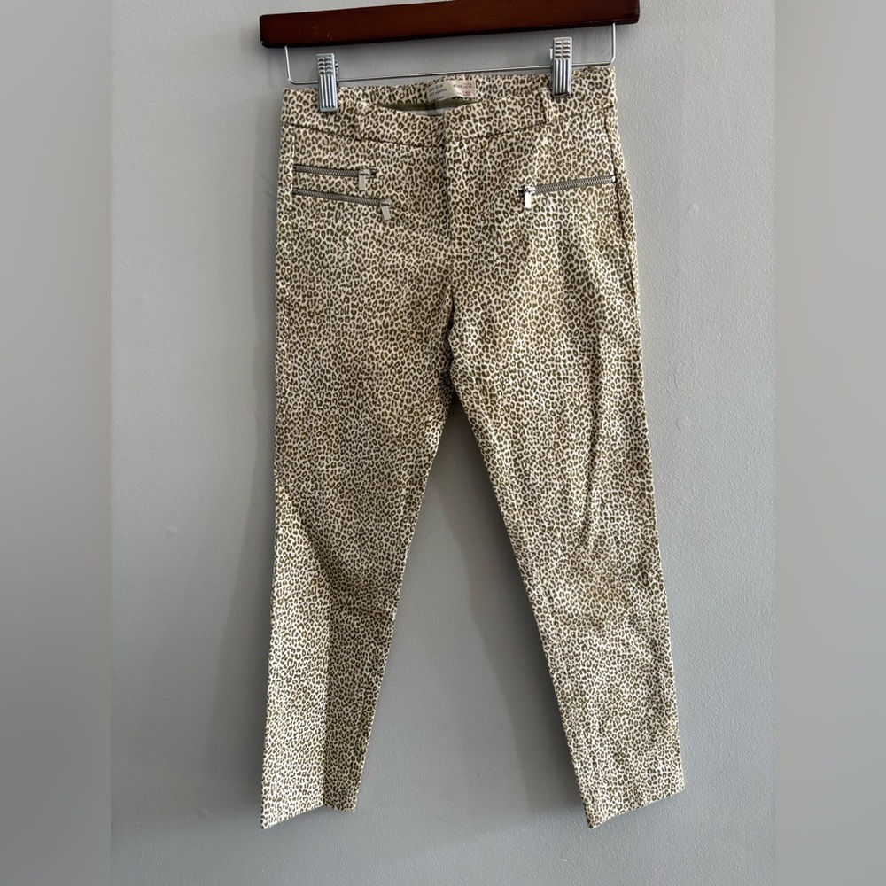 Zara Leopard Print Skinny Pants Sz. 11/12 Teen
